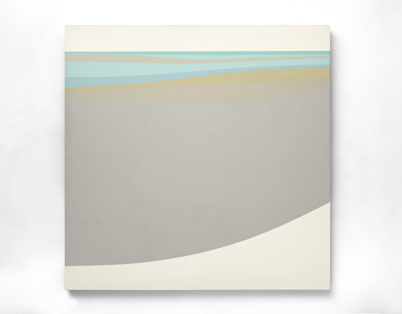 Helen Lundeberg (1908-1999) Seashore, 1969 acrylic on canvas 60 x 60 inches; 152.4 x 152.4 centimeters LSFA# 11596