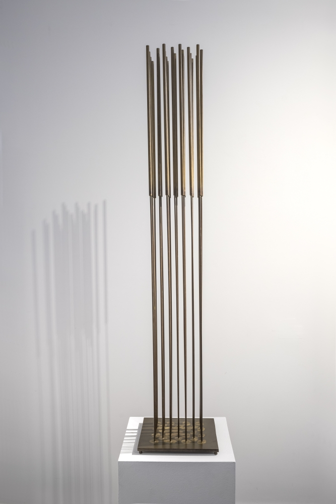Harry Bertoia (1915-1978) Sonambient, circa 1970 Beryllium copper and brass 50 x 10 x 10 inches; 127 x 25.4 x 25.4 centimeters LSFA# 12129