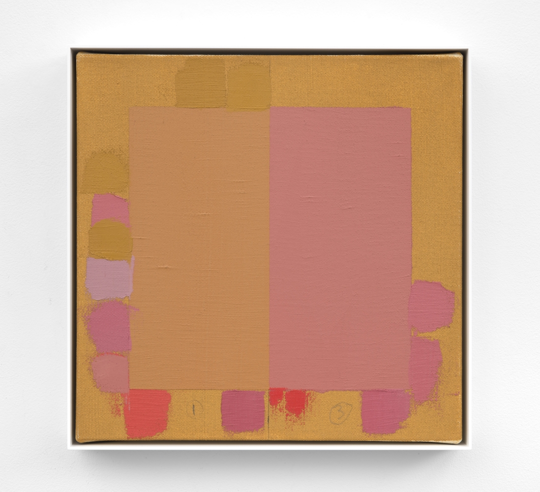 Doug Ohlson (1936-2010) Quartet Study, 1980 oil and acrylic on canvas 15 1/4 x 15 1/4 inches; 38.7 x 38.7 centimeters LSFA# 12472