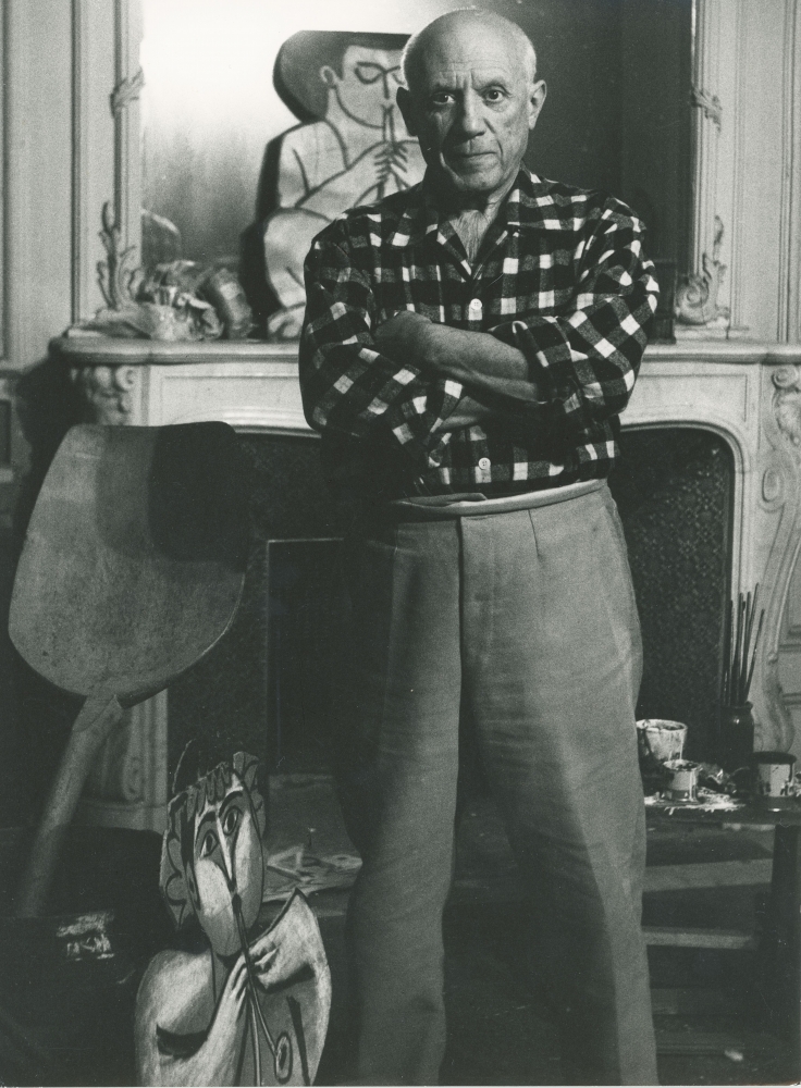 Picasso au miroir &quot;La Californie,&quot; Cannes, 1955&nbsp;&nbsp;&nbsp;