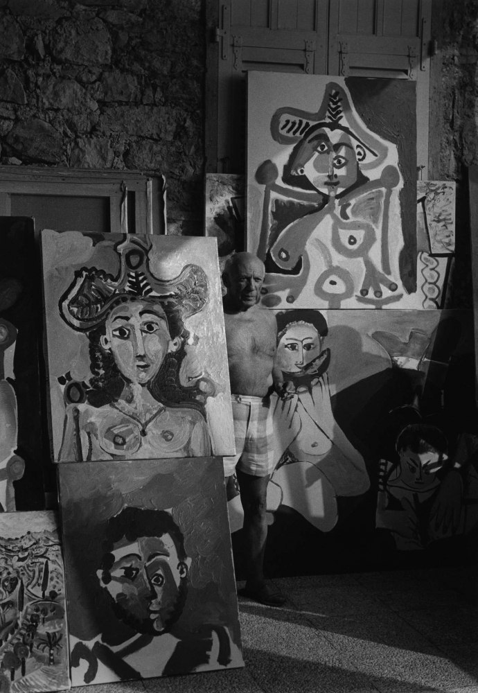 Picasso dans son atelier a Notre-Dame de Vie, Mougins, 1965 Ed. 27/30&nbsp;