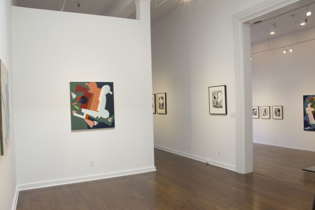 Laurie Fendrich, Modern Times Recent Paintings & Drawings Installation 4