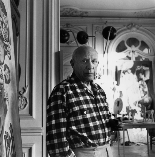Picasso dans son atelier a &quot;La Californie,&quot; Cannes, 1955 Ed. 2/30&nbsp;