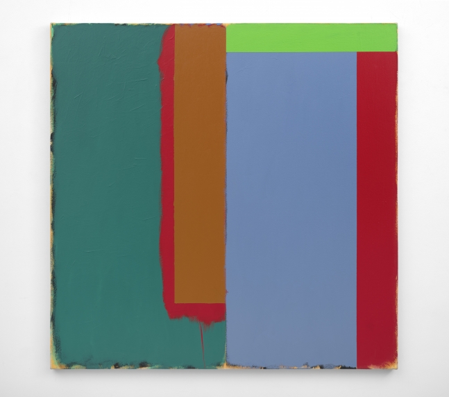 Doug Ohlson (1936-2010) Marker/Dune, 1986  acrylic on canvas 60 1/8 x 60 1/8 inches;  152.7 x 152.7 centimeters LSFA# 12477
